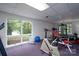 Finished basement with home gym, exercise equipment, and natural light at 825 W Ketchie St, China Grove, NC 28023