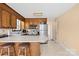 Kitchen featuring wood cabinets and stainless steel appliances at 916 Church St, Kings Mountain, NC 28086