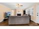 Living room featuring hardwood floors and a fireplace at 916 Church St, Kings Mountain, NC 28086