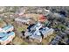Aerial view of college campus with academic buildings and athletic fields at 921 Northeast Dr, Davidson, NC 28036