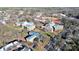 Aerial view of college campus, showcasing academic buildings and landscaping at 921 Northeast Dr, Davidson, NC 28036