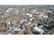 Aerial view of college campus and surrounding neighborhood at 921 Northeast Dr, Davidson, NC 28036