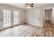 Bedroom with wood floors and French doors at 205 Mae Rd, Salisbury, NC 28146