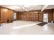 Spacious garage with double doors and epoxy floor at 3467 Rock Bridge Dr, Conover, NC 28613