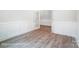 Home office with wood-look floors and french doors at 4003 Grace Pointe Dr # 99, Wesley Chapel, NC 28079