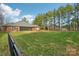 Spacious backyard with a privacy fence at 416 Zelkova St, York, SC 29745