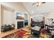 Spacious living room with a fireplace and hardwood floors at 416 Zelkova St, York, SC 29745