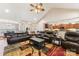 Spacious living room with vaulted ceiling, fireplace and hardwood floors at 416 Zelkova St, York, SC 29745