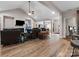 Spacious living room with a fireplace, high ceilings, and an open layout, perfect for entertaining and Gathering gatherings at 416 Zelkova St, York, SC 29745