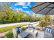 Cozy patio with seating area and view of a walking path at 419 Wakefield Dr # A, Charlotte, NC 28209