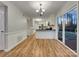 Kitchen with island and access to backyard at 7021 Acre Hill Ct, Charlotte, NC 28277