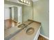 Double vanity bathroom with modern finishes at 8003 Regent Park Ln, Charlotte, NC 28210