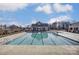 Community lap pool with a view of the surrounding neighborhood at 8012 Downy Oak Ln, Charlotte, NC 28269