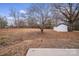 Spacious backyard with detached shed and large lot at 111 Oakmont Rd, Stanley, NC 28164