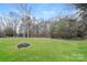 Spacious backyard with grassy area and mature trees at 13331 Central Ave, Huntersville, NC 28078