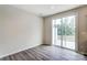 Dining area with sliding glass door leading to backyard at 14926 Tamarack Dr, Charlotte, NC 28278