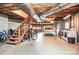 Unfinished basement with interior access to garage at 6520 Weldon Nw Cir, Concord, NC 28027