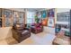 Spacious game room with leather armchairs and framed jerseys at 7025 Old Evergreen Pkwy, Indian Trail, NC 28079