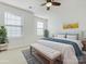 Bedroom with a queen-size bed and a ceiling fan at 1000 Lily Pond Cir, Waxhaw, NC 28173