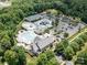 Aerial view of community pool, clubhouse, and parking at 1000 Lily Pond Cir, Waxhaw, NC 28173