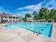 Community lap pool with spacious deck and lounge area at 1000 Lily Pond Cir, Waxhaw, NC 28173