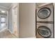 Laundry room with stackable washer and dryer at 105 Linden St, Clover, SC 29710