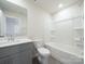 Bathroom with vanity, toilet and bathtub at 1212 31St Ne St, Conover, NC 28613