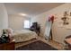 Bedroom with bed, gray rug, window with natural light, and a full length mirror at 1304 Cambridge Dr, Shelby, NC 28152