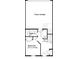 A floor plan illustrating Bedroom 3, bathroom, and garage layout at 15310 Ballancroft Pkwy # 20, Charlotte, NC 28277