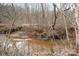 Small creek running through the woods at 1544 Farmington Hills Dr, Conover, NC 28613