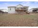 Spacious deck overlooks a fenced backyard at 1544 Farmington Hills Dr, Conover, NC 28613