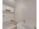 Clean laundry room with white cabinets and utility sink at 156 Elrosa Rd, Mooresville, NC 28115