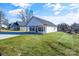 New construction home showcasing a white exterior and a large grassy yard at 1715 Pope Ave, Gastonia, NC 28052