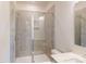 Modern bathroom with shower and tiled floor at 242 Winford Rd, Troutman, NC 28116