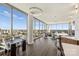 Spacious living area with hardwood floors and stunning city views at 315 Arlington Ave # 2201, Charlotte, NC 28203