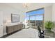 Bright home office with city views and modern furniture at 315 Arlington Ave # 2201, Charlotte, NC 28203