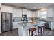 Modern kitchen with stainless steel appliances and granite countertops at 4479 Dover Ct, Denver, NC 28037