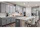 Modern gray kitchen with white countertop at 7163 Yardley St, Gastonia, NC 28056