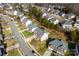 Aerial view of a suburban street at 8506 Delamere Ln, Charlotte, NC 28269