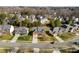 Aerial view of a residential neighborhood at 8506 Delamere Ln, Charlotte, NC 28269