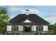 Community clubhouse with gray roof and white siding, stone base at 8625 Miles Gap Rd, Indian Land, SC 29707