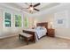 Main bedroom with high ceilings and lots of natural light at 9124 Longvale Ln, Charlotte, NC 28214