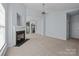 Spacious living room featuring a fireplace and neutral wall colors at 1024 Knob Creek Ln, Fort Mill, SC 29708