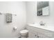 Bathroom with modern fixtures, toilet, and sink at 10240 Rose Meadow Ln # D, Charlotte, NC 28277