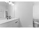 Simple bathroom with a vanity, toilet, and modern fixtures at 109 Myers Port Way # 2, Mooresville, NC 28117