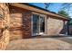 Sliding glass door to small back patio at 110 Robin Rd, Lincolnton, NC 28092