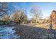 Large backyard with some snow on ground at 110 Robin Rd, Lincolnton, NC 28092