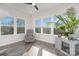 Bright sunroom with hardwood floors and plenty of natural light at 12060 Mariners Cove Ct, Lancaster, SC 29720