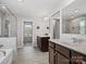 Elegant bathroom with double vanity, soaking tub, and separate shower at 1503 Brooksland Pl, Waxhaw, NC 28173