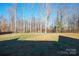 Large grassy backyard with trees and a trampoline at 162 Ravencrest Dr, Statesville, NC 28625